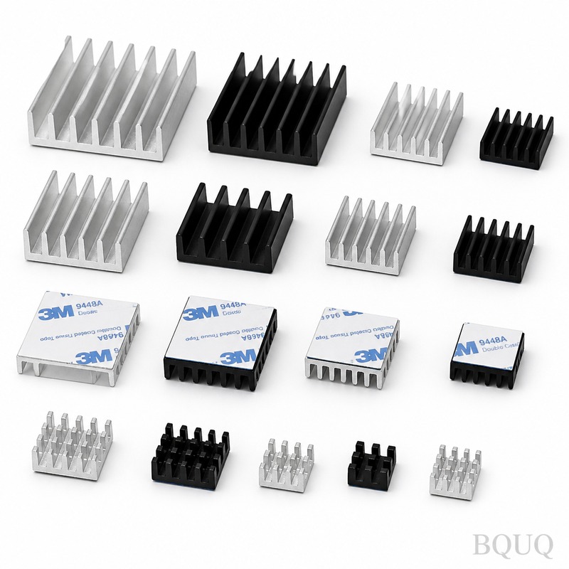 BQUQ Adhesive Back Heatsink | Precision CNC Heat Sink, Made in China