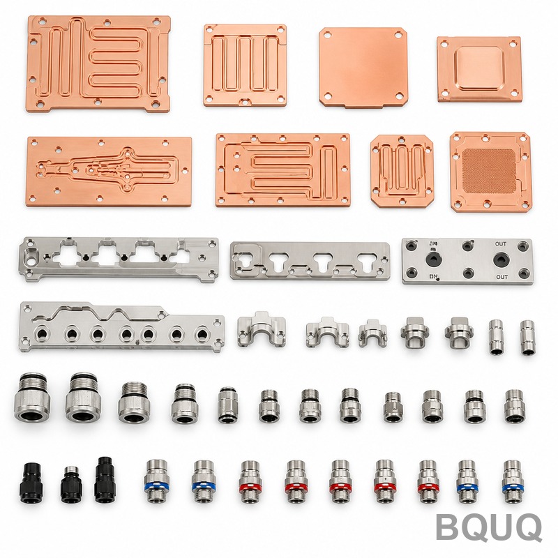 BQUQ Ai Liquid Cooling Manifold Parts Collection —