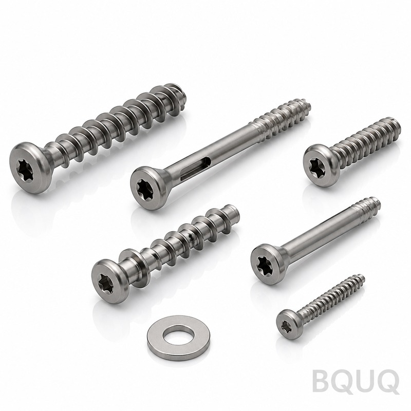 BQUQ CNC Machined Orthopedic Screws Titanium | Precision OEM Factory