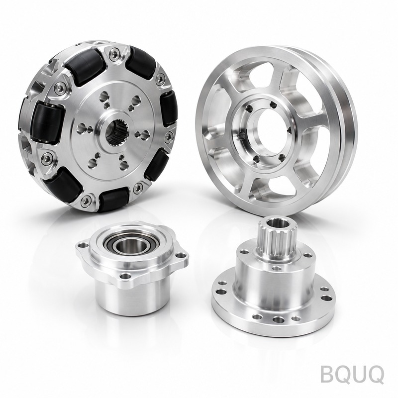 CNC Machined Robot Wheels Hubs | BQUQ Precision Manufacturing