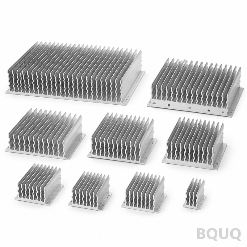 BQUQ Corrugated Fin Heatsink Precision CNC Machining & Stamping