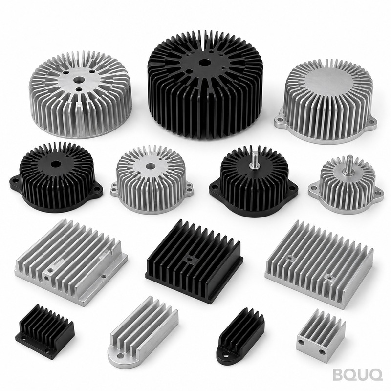 BQUQ Forged Aluminum Heatsink: Precision CNC Milling, 0.02mm Flatness, 7-Day Lead Time