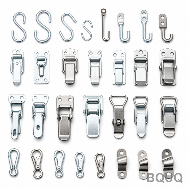 BQUQ Stamped Metal Hooks Latches Clasps Collection | Precision Made in China