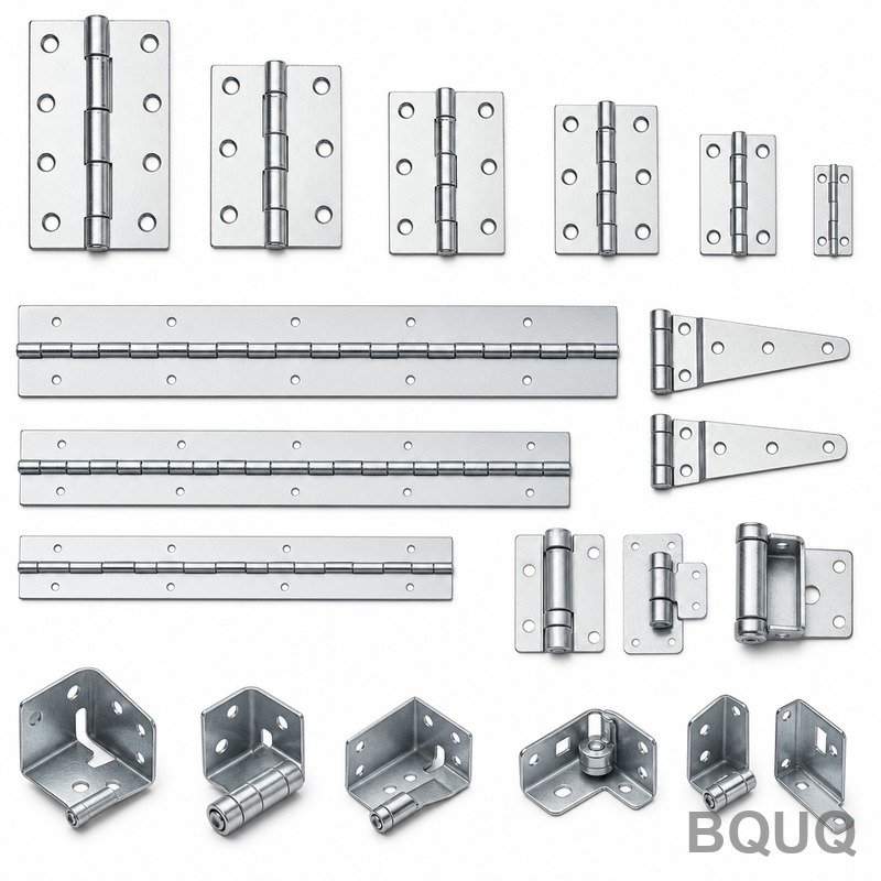 BQUQ Stamped Steel Hinges Brackets Collection | Precision CNC + Stamping