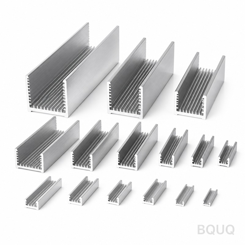 Custom U-Shaped Aluminum Heatsink Channels | Preci