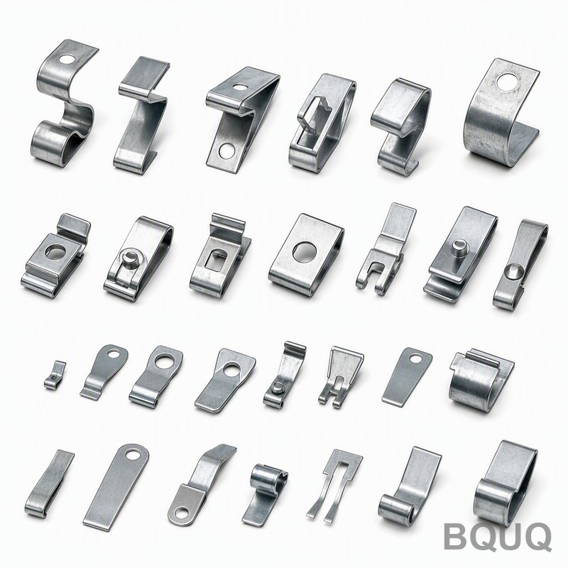 BQUQ Zinc Plated Stamped Spring Clips Collection | Precision Manufacturing