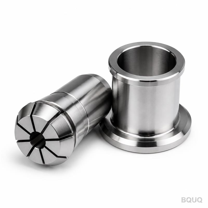 Custom CNC Machined Auto Lathe Collet With Guide Bushing Set | BQUQ