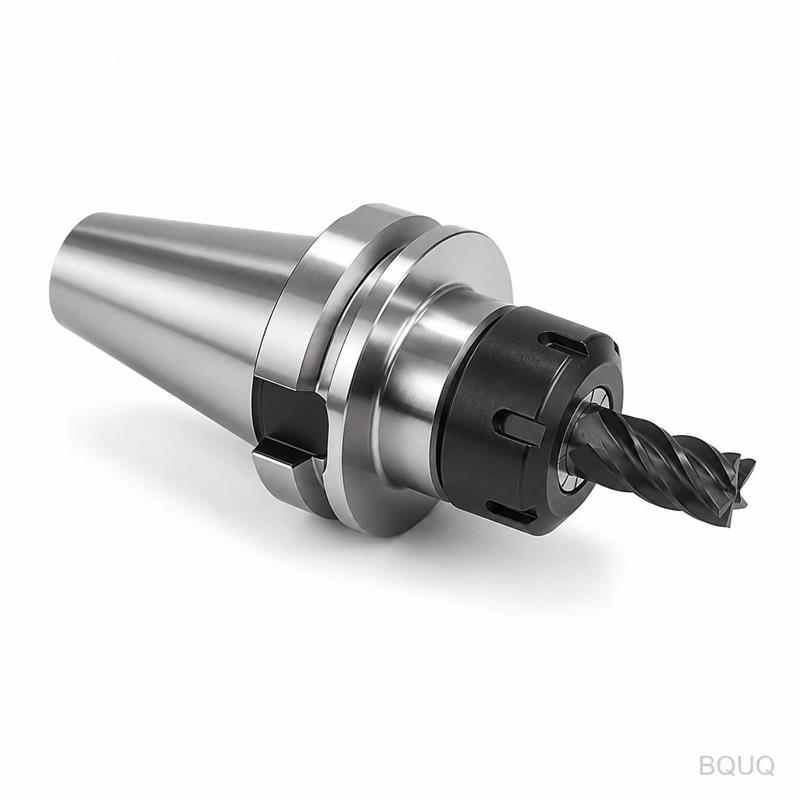 BQUQ CNC Machined BT40 Collet Chuck with End Mill 