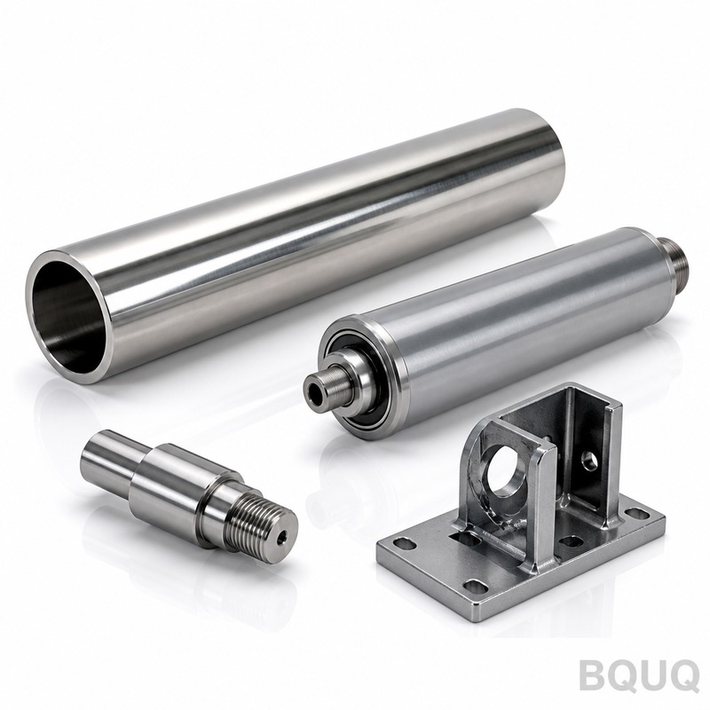 BQUQ CNC Machined Conveyor Rollers Parts – Precisi