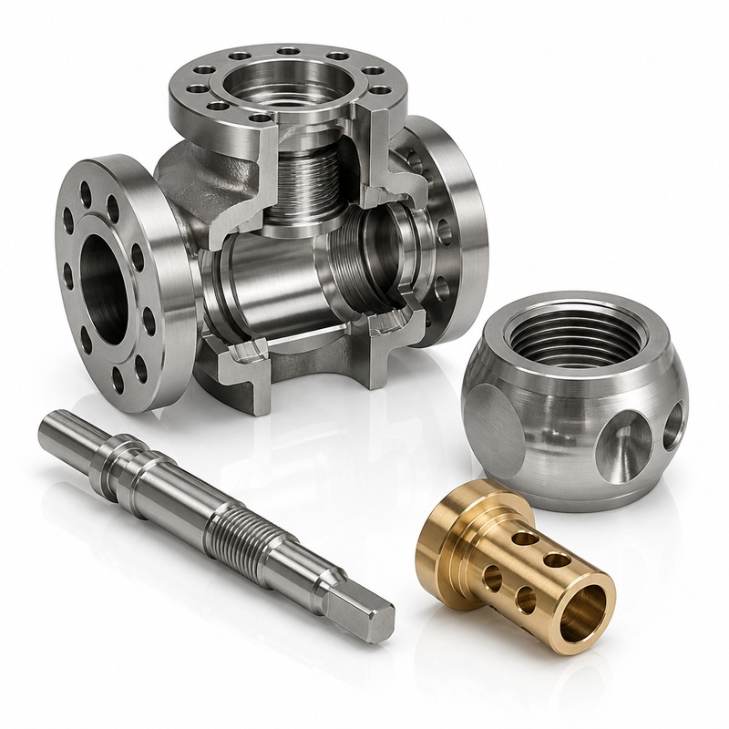 BQUQ Cnc Machined Oil Gas Valve Parts | Precision 