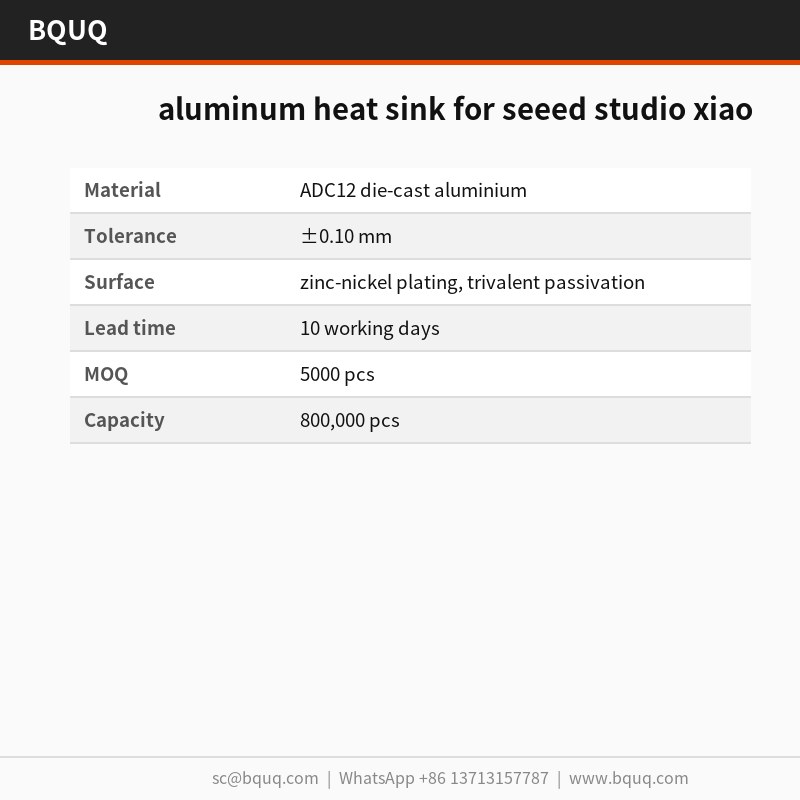 aluminum heat sink for seeed studio xiao