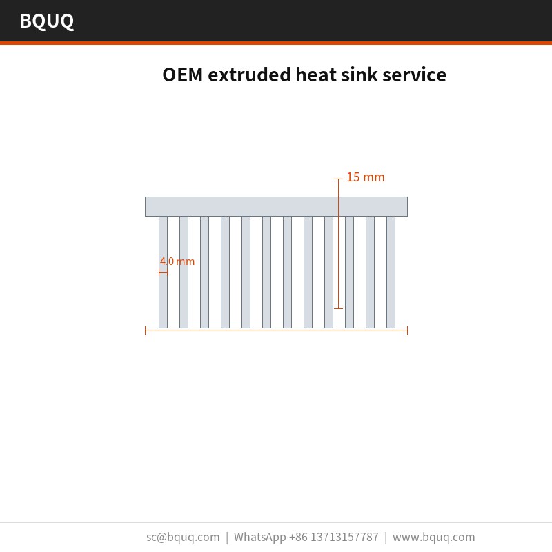 OEM extruded heat sink service