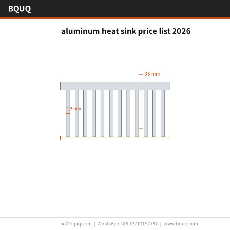aluminum heat sink price list 2026
