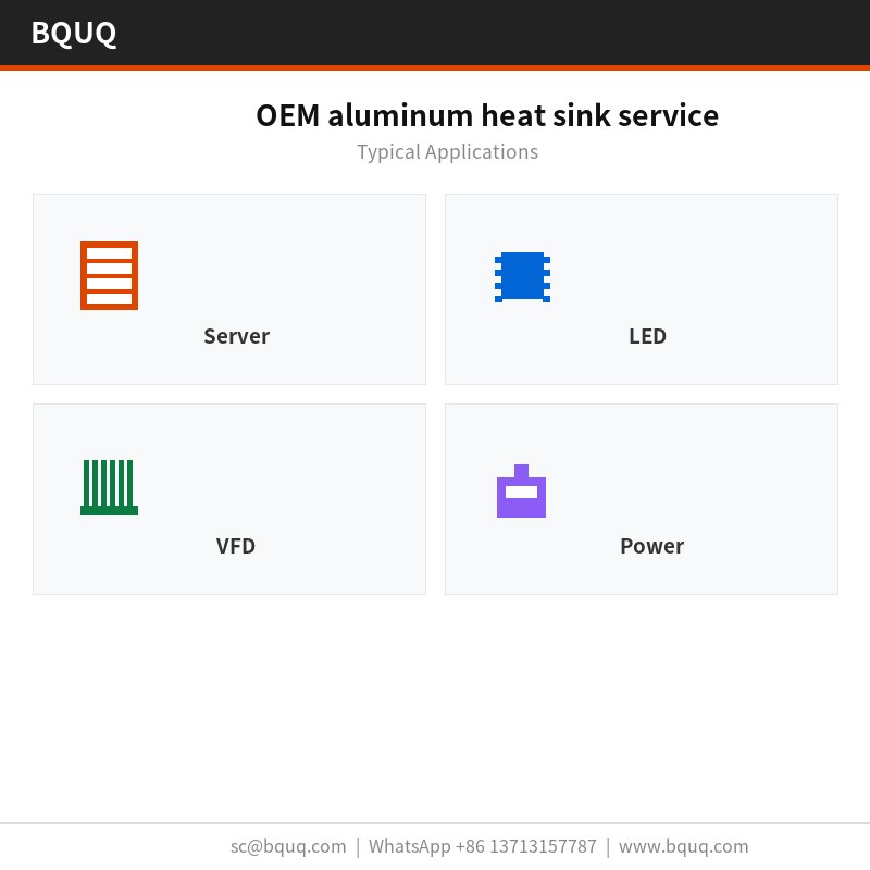 OEM aluminum heat sink service