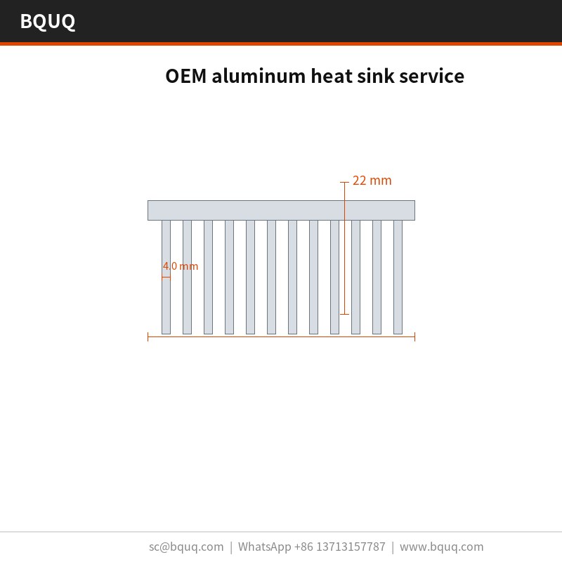 OEM aluminum heat sink service