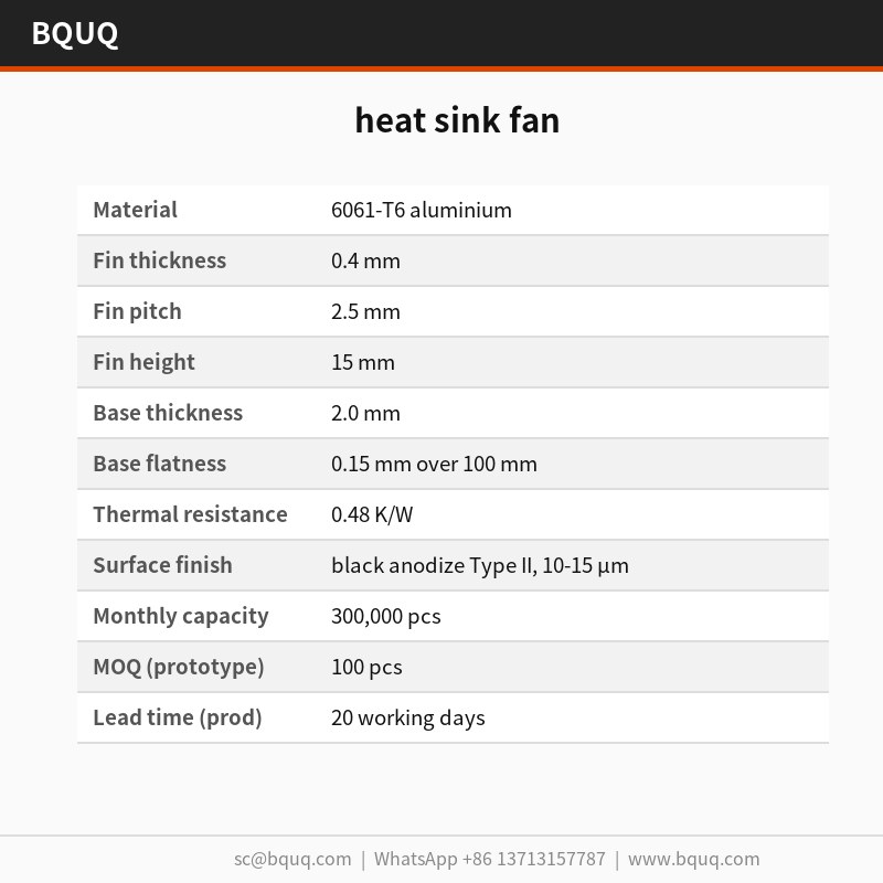 heat sink fan