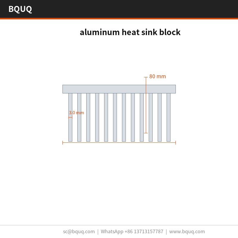 aluminum heat sink block