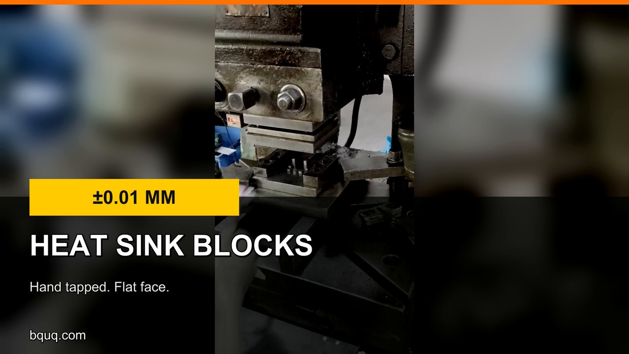 Aluminium Heat Sink Blocks | Machined and Hand Tapped M3-M12