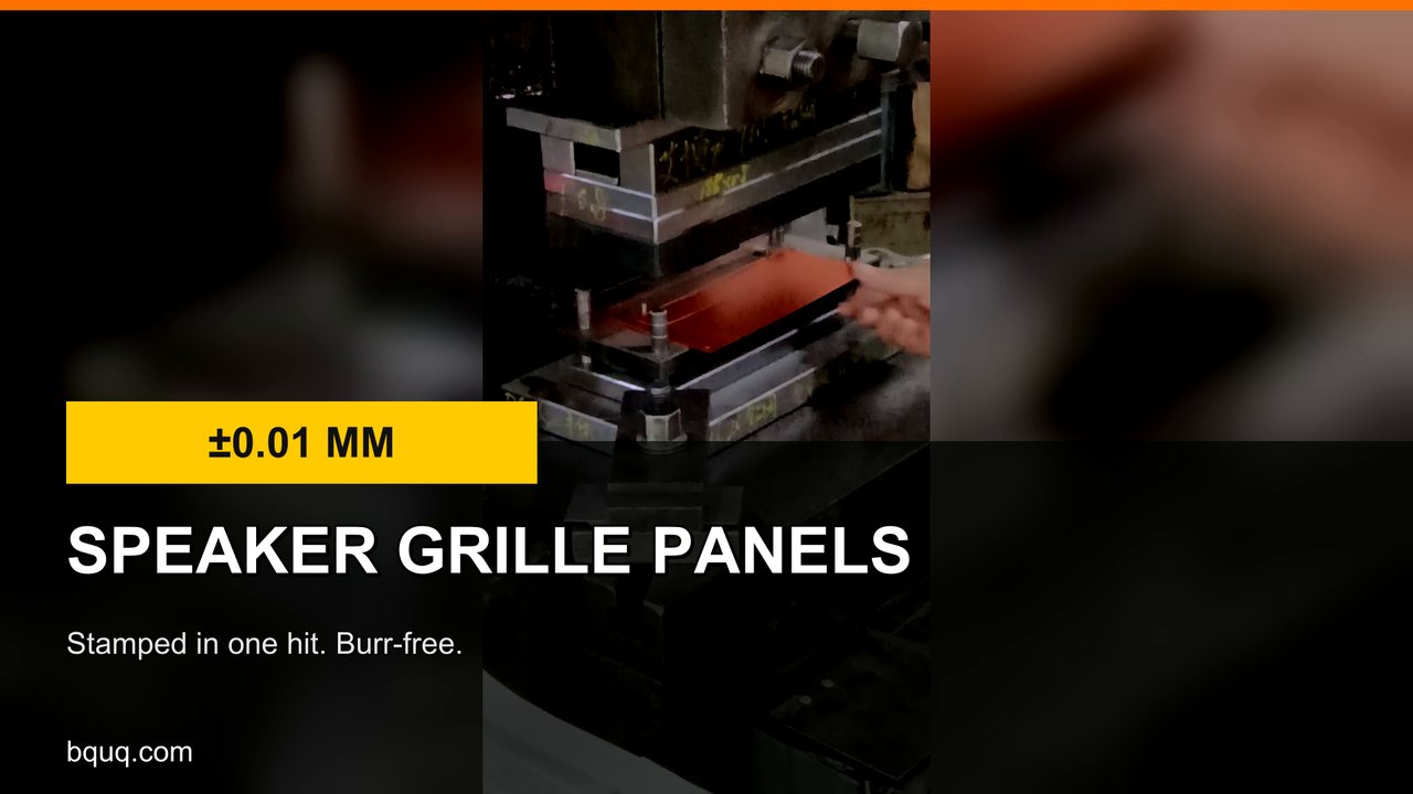 Stamped Speaker Grille Panels | Metal Mesh Speaker Covers, Burr-Free