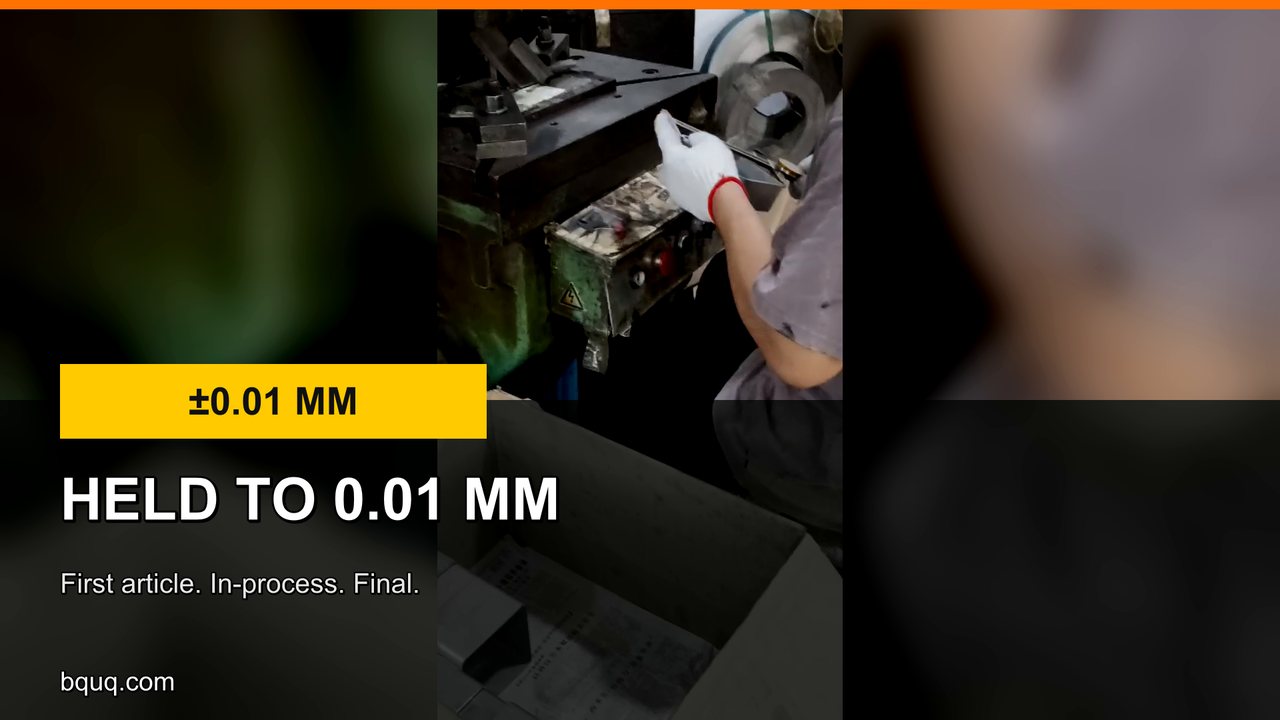 Stamped Parts Held to ±0.01 mm | First Article, In-Process, Final Inspection